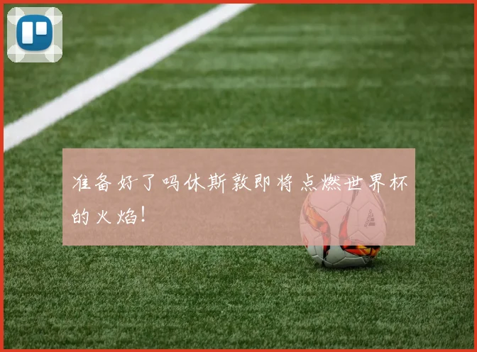 准备好了吗休斯敦即将点燃世界杯的火焰!