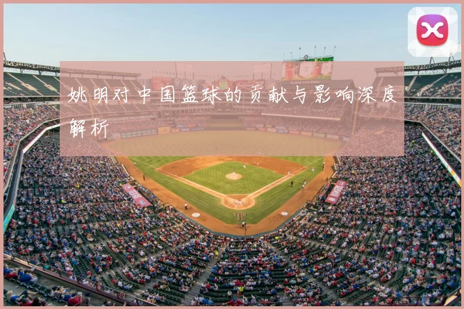 姚明对中国篮球的贡献与影响深度解析